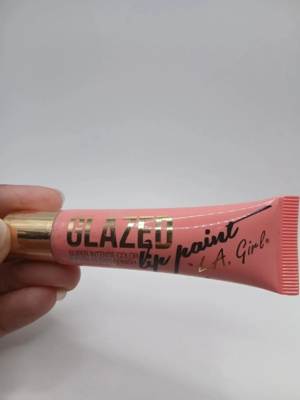 L.A. Colors Glazed Lip Paint, Shade 792 Peony